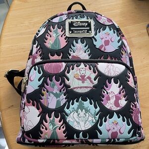 Disney Villains Backpack with Pink and Black Accents